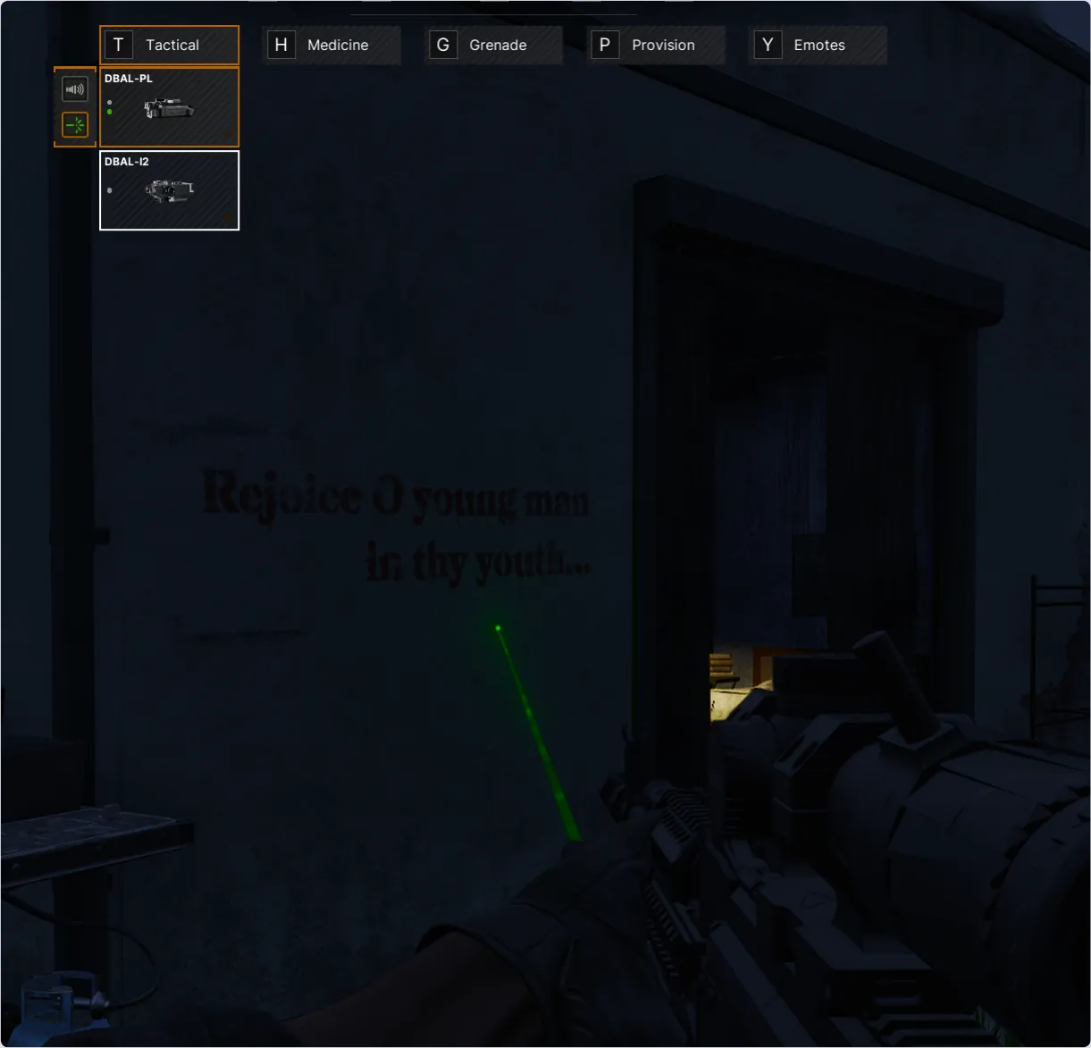 Laser visible